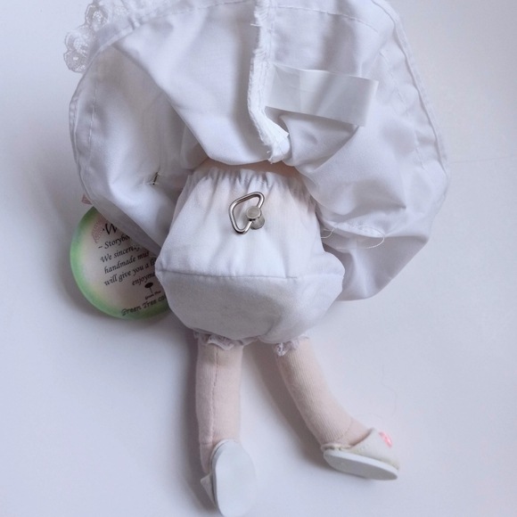 Green Tree Wendy Storybook Musical Doll Collectible Handmade Blonde White Bear - Picture 10 of 15